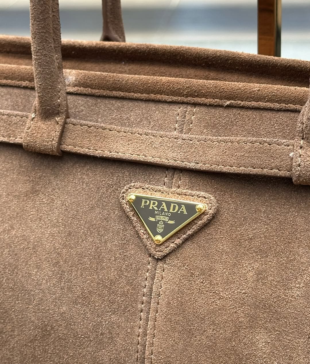 Pronta Entrega – PRONTA-ENTREGA – PRADA SUEDE TOTE BAG