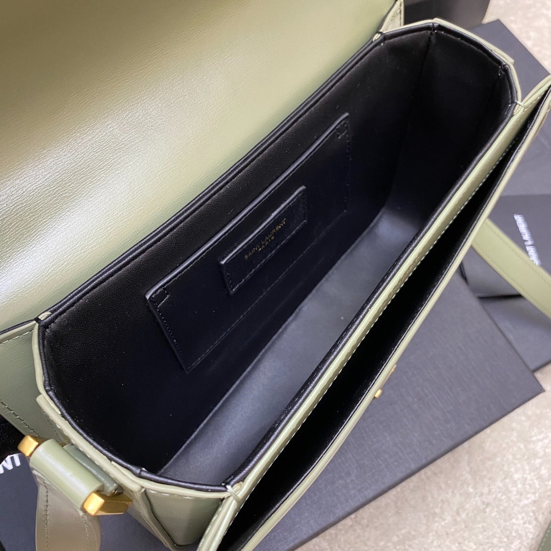 Pronta Entrega – Bolsa Modelo Yves Saint Laurent São Loureiro Couro com Logotipo