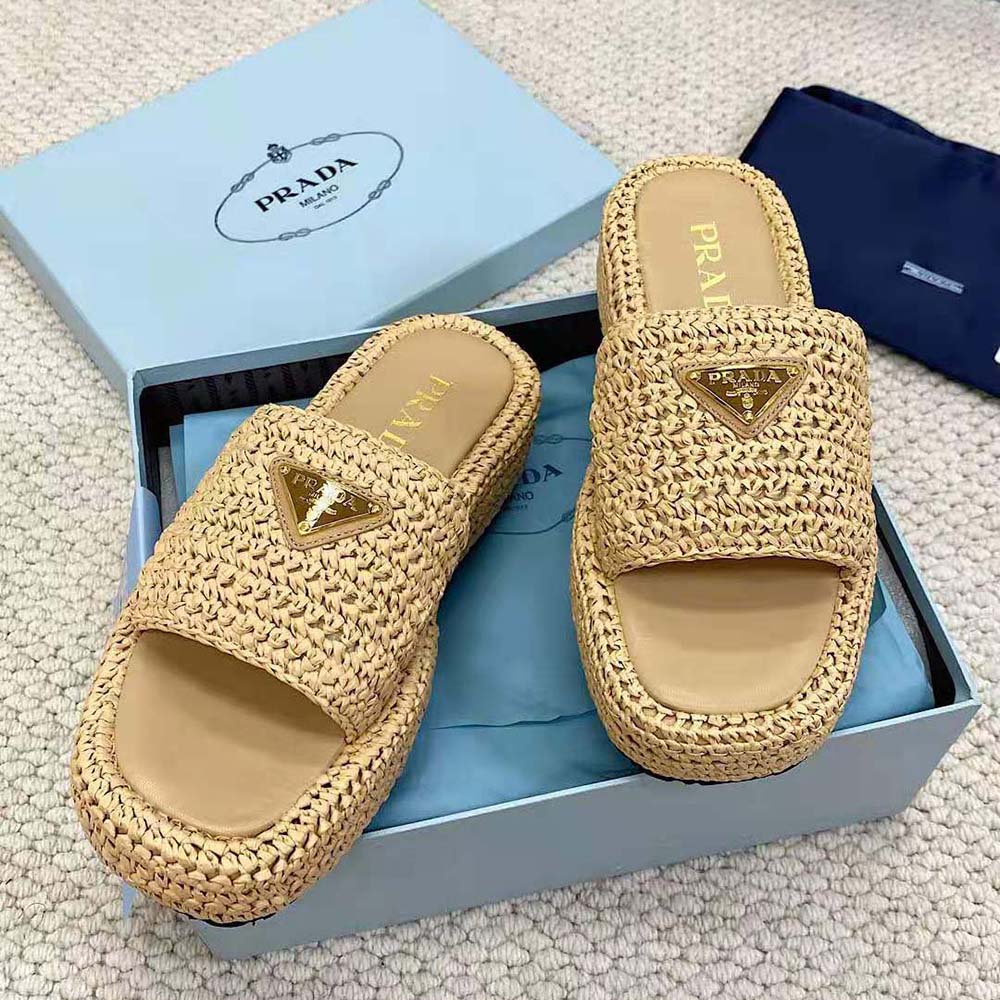 Pronta Entrega – Sandália Prada Flatform em Crochê