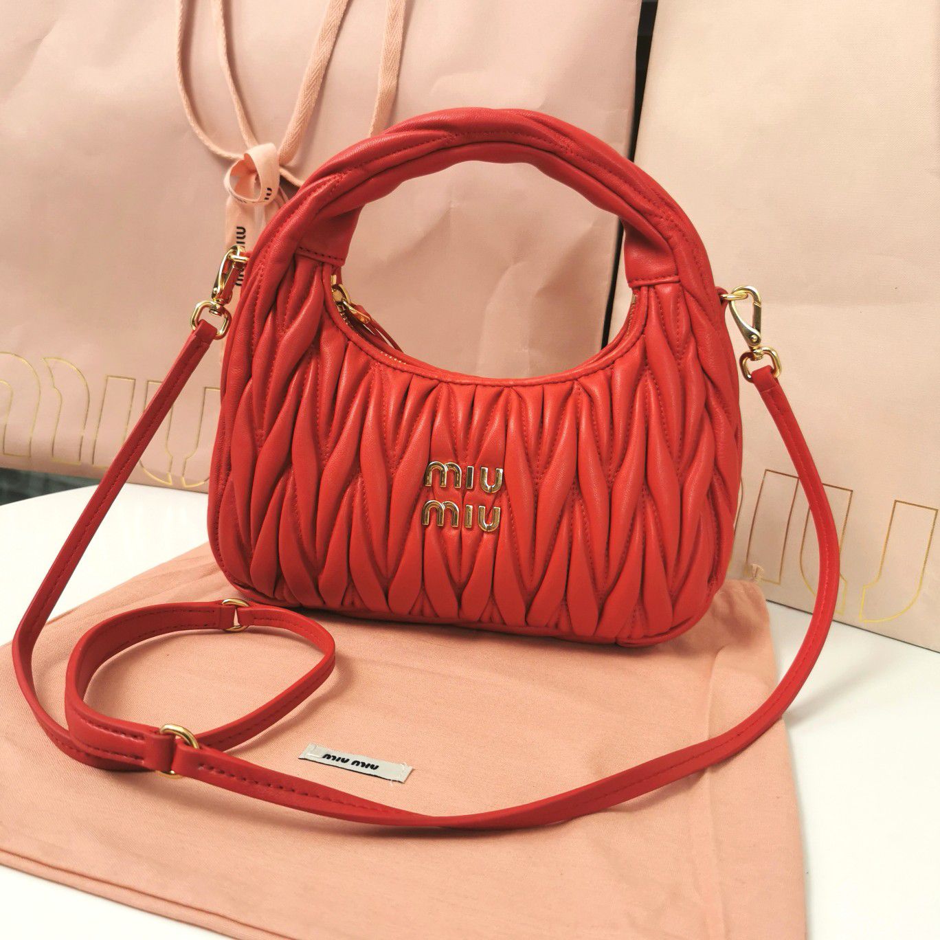 Pronta Entrega – Bolsa Miu Miu Bolsa Hobo Miu Wander
