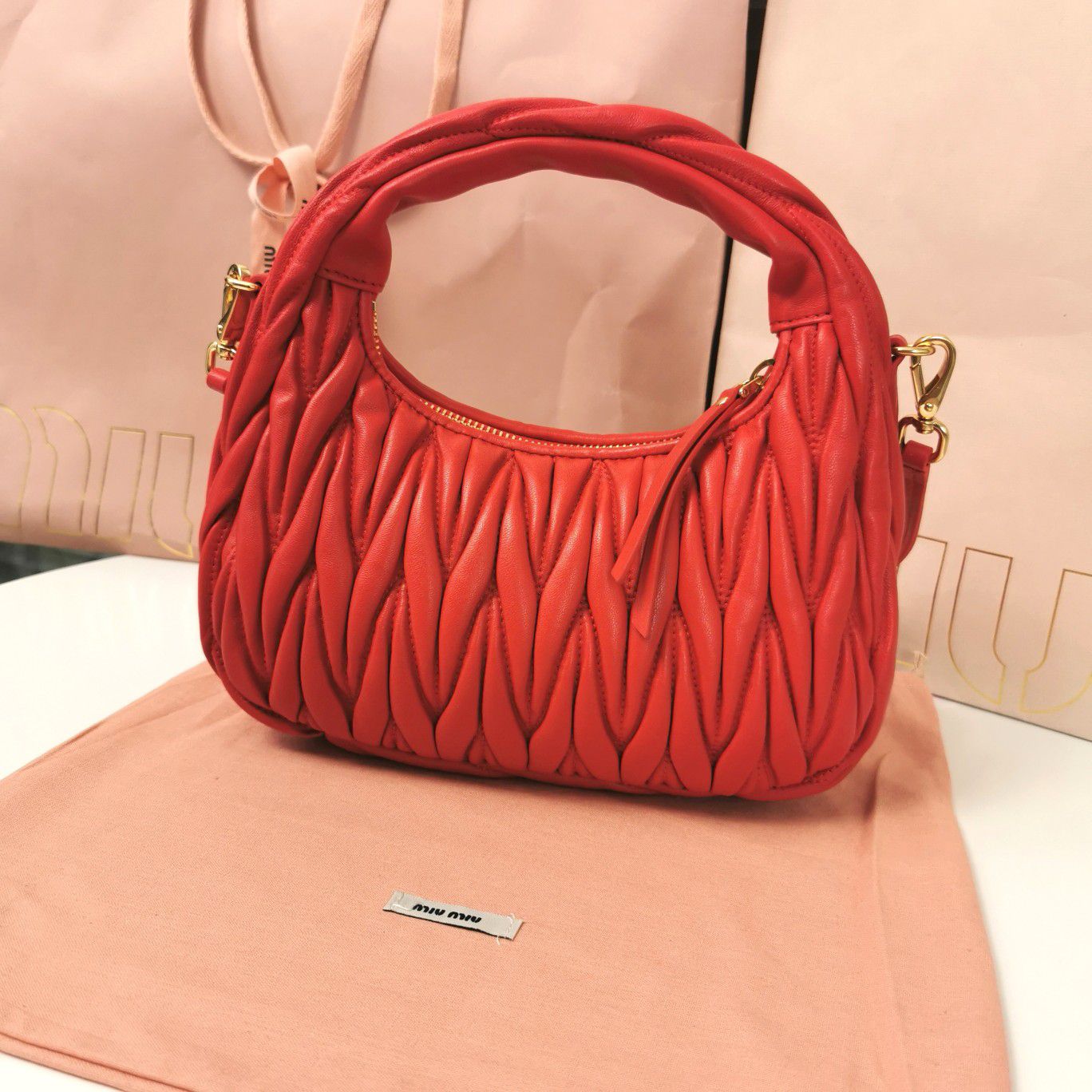 Pronta Entrega – Bolsa Miu Miu Bolsa Hobo Miu Wander