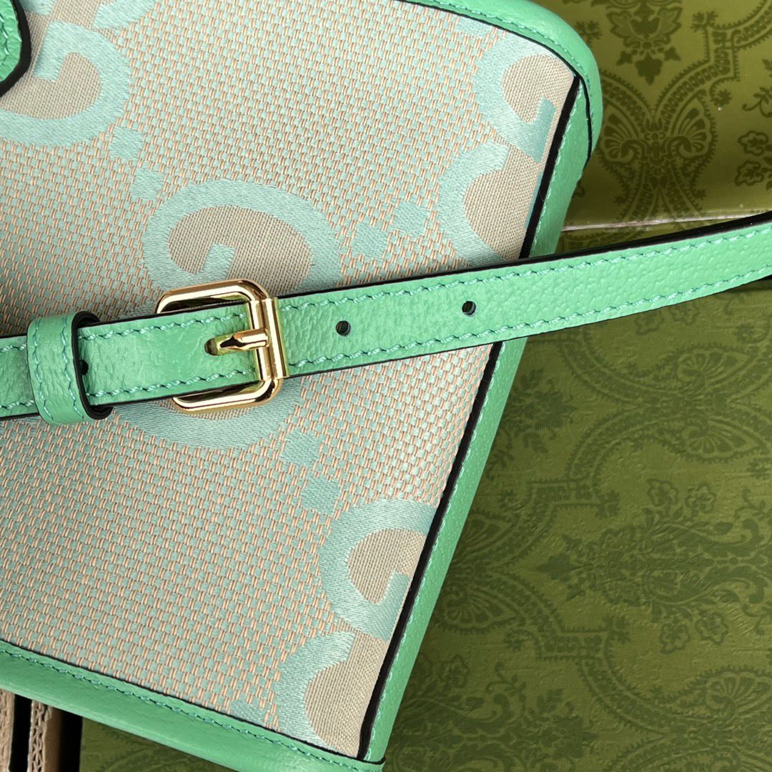 Pronta Entrega – Bolsa Gucci Jumbo GG Mini Tote Bag Menta