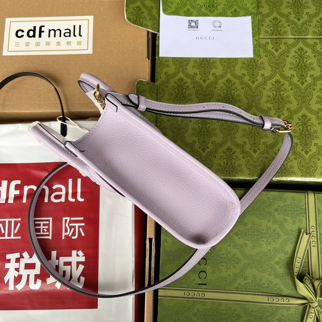 Pronta Entrega – Bolsa Gucci Jumbo GG Mini Tote Bag no Lilás