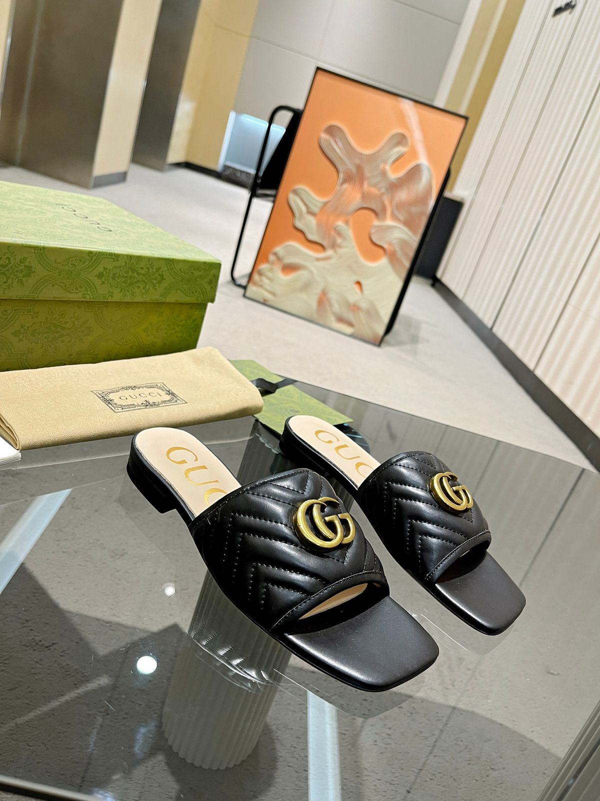 Pronta Entrega – Slide Gucci com Duplo G