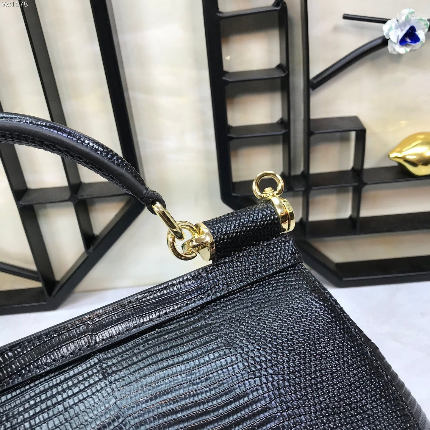 Pronta Entrega – Bolsa Modelo Dolce & Gabanna Sicília Couro Iguana