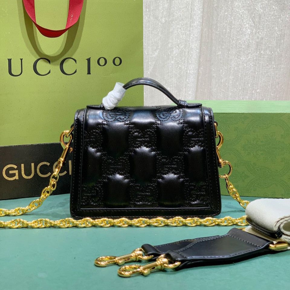 Pronta Entrega – PRONTA-ENTREGA – Bolsa Modelo Gucci tiracolo de couro com GG