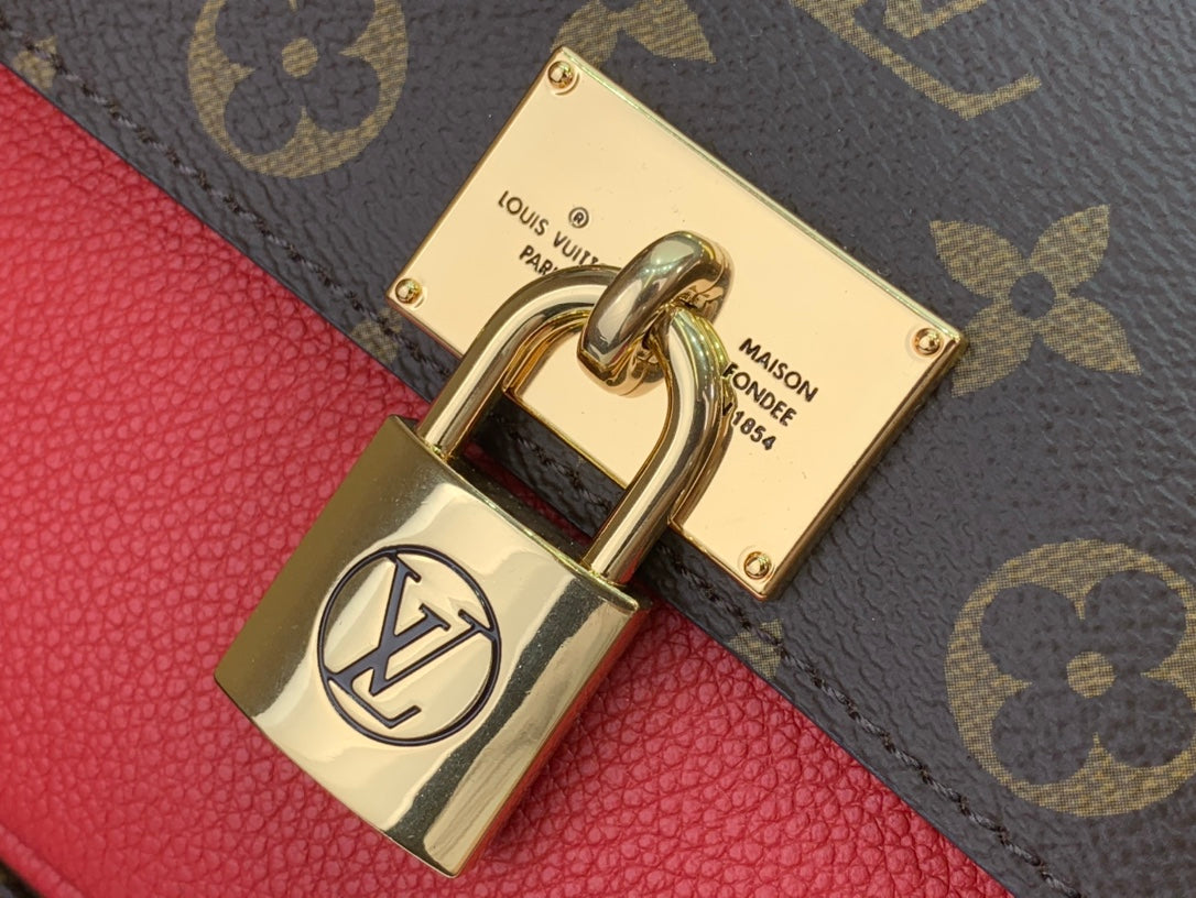 Pronta Entrega – Bolsa Modelo Louis Vuitton Marignan Vermelha Italiana