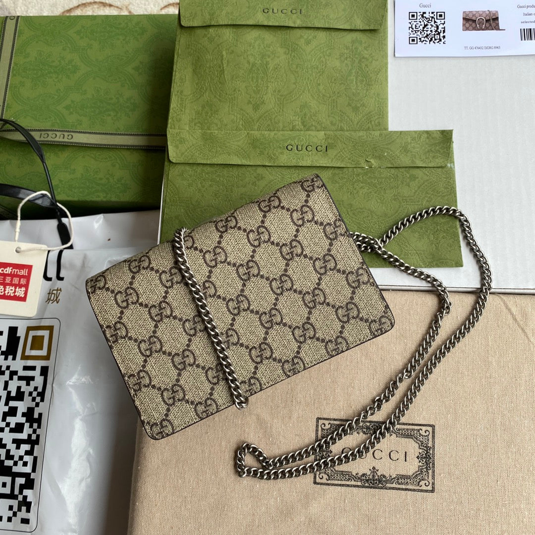 Pronta Entrega – Bolsa Gucci Dionysus Super Mini Estampada