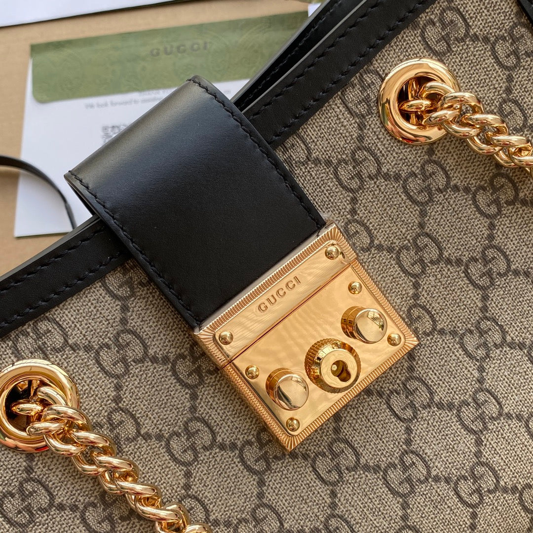 Pronta Entrega – Bolsa Gucci Padlock GG de Ombro Pequena