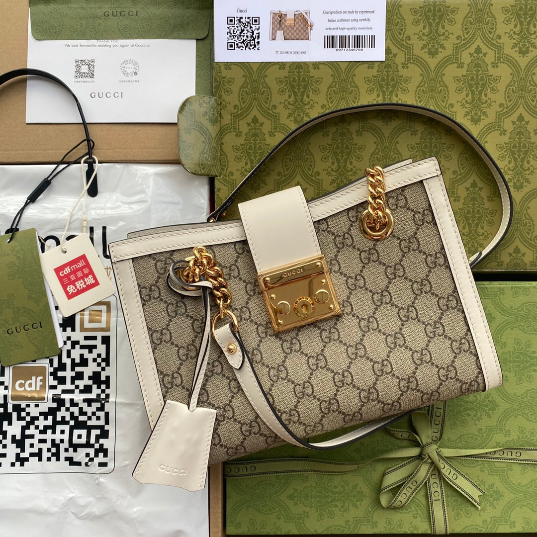 Pronta Entrega – Bolsa Gucci Padlock GG de Ombro Pequena