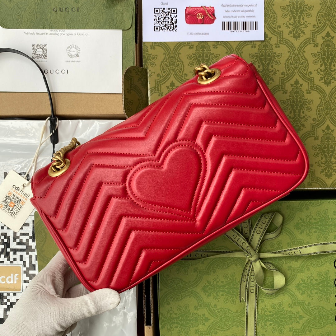 Pronta Entrega – Bolsa Gucci GG Marmont Matelassê Grande