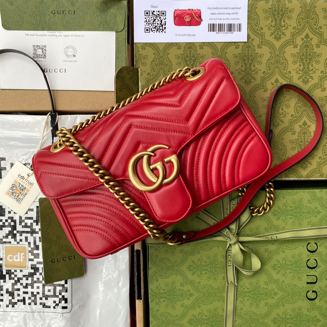 Pronta Entrega – Bolsa Gucci GG Marmont Matelassê Grande
