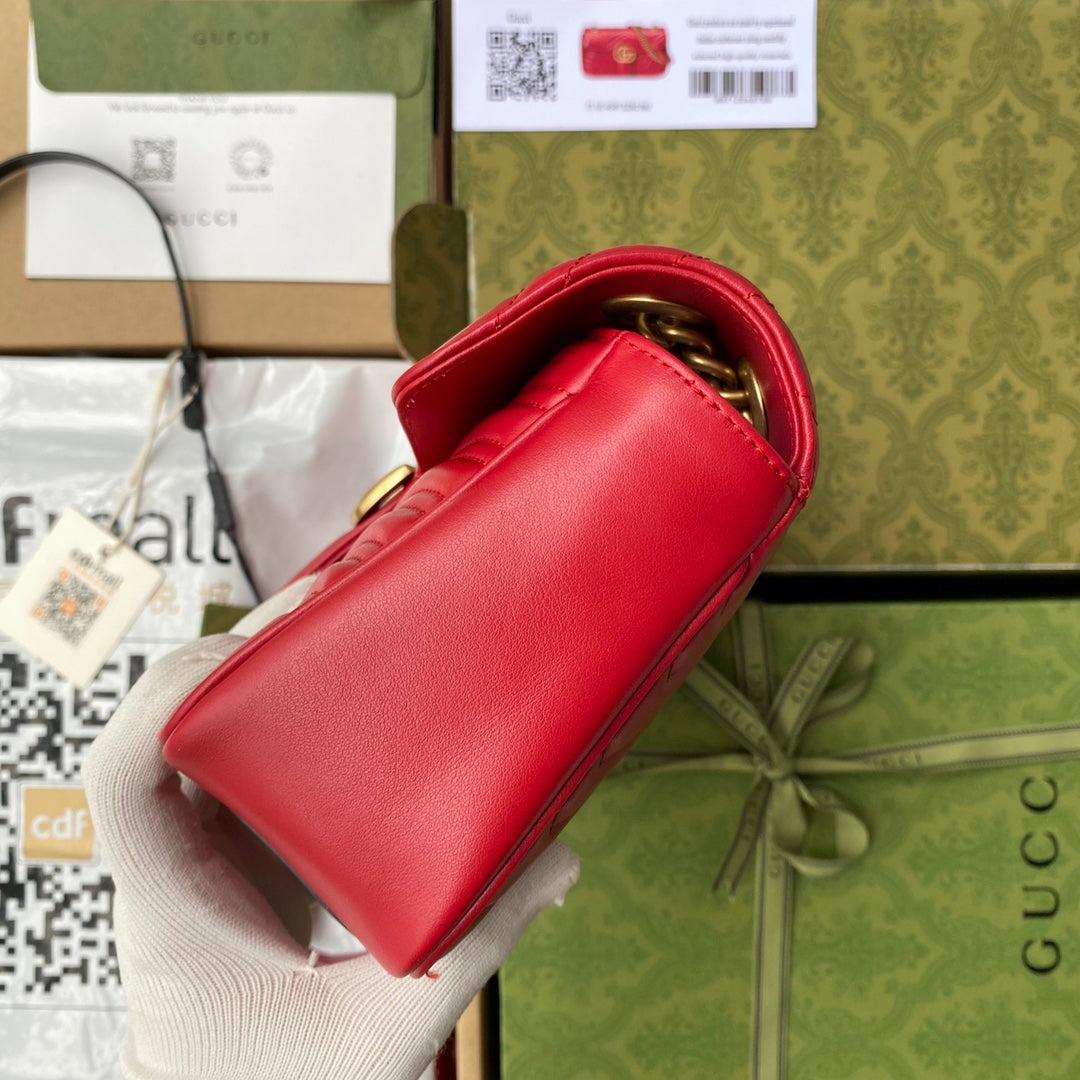Pronta Entrega – Bolsa Gucci GG Marmont Matelassê Grande