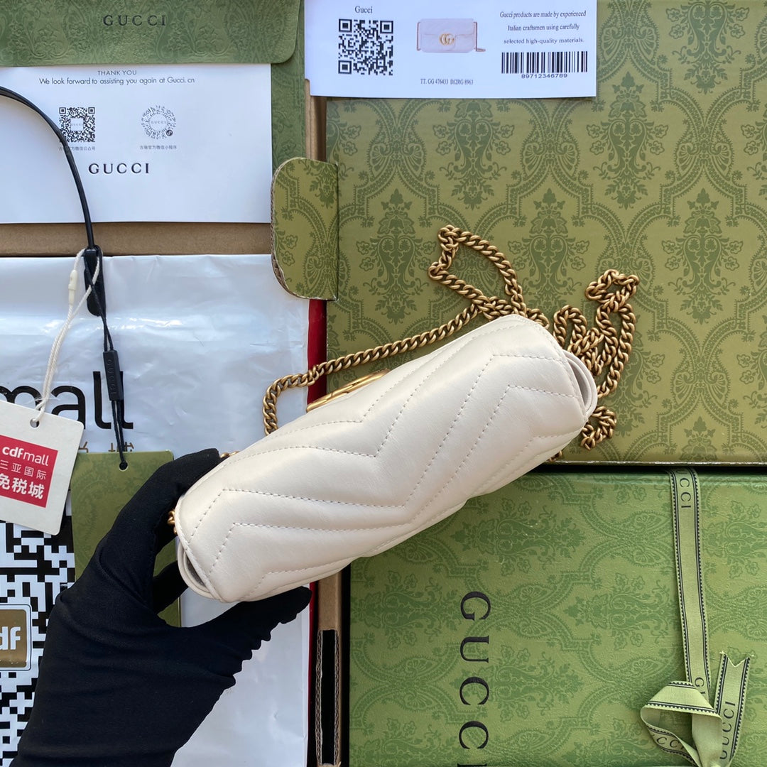 Pronta Entrega – Bolsa Gucci GG Marmont Matelassê Pequena