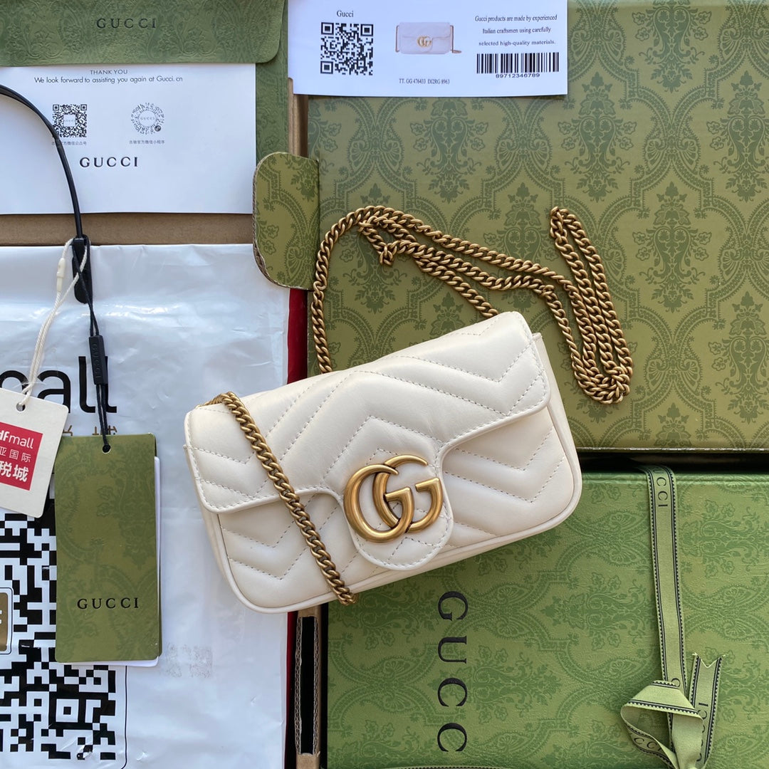 Pronta Entrega – Bolsa Gucci GG Marmont Matelassê Pequena