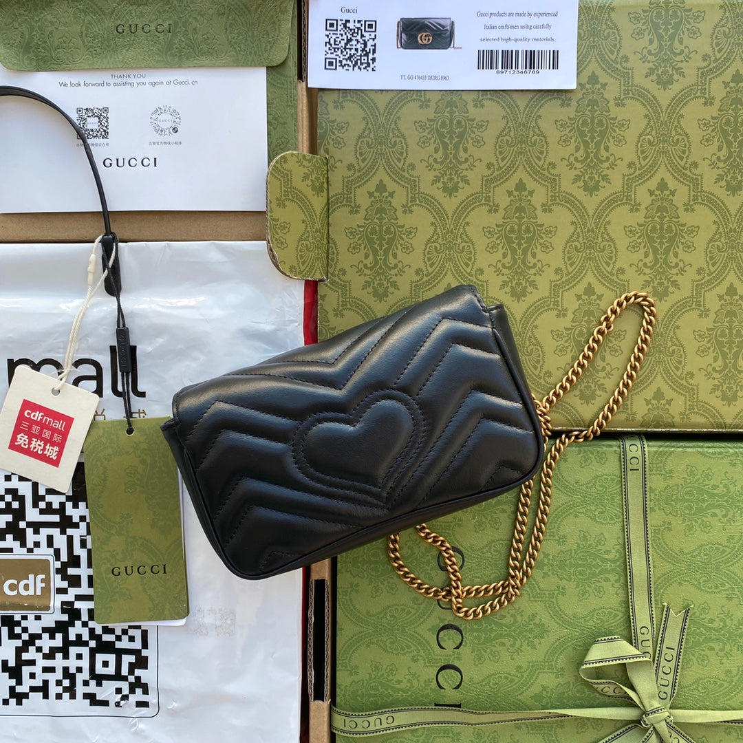 Pronta Entrega – Bolsa Gucci GG Marmont Matelassê Pequena