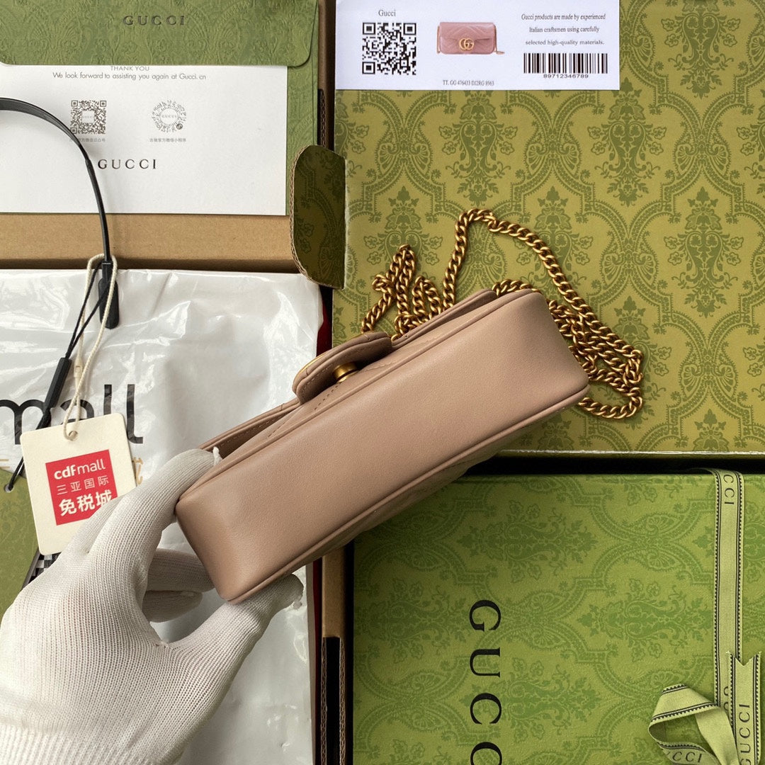 Pronta Entrega – Bolsa Gucci GG Marmont Matelassê Pequena