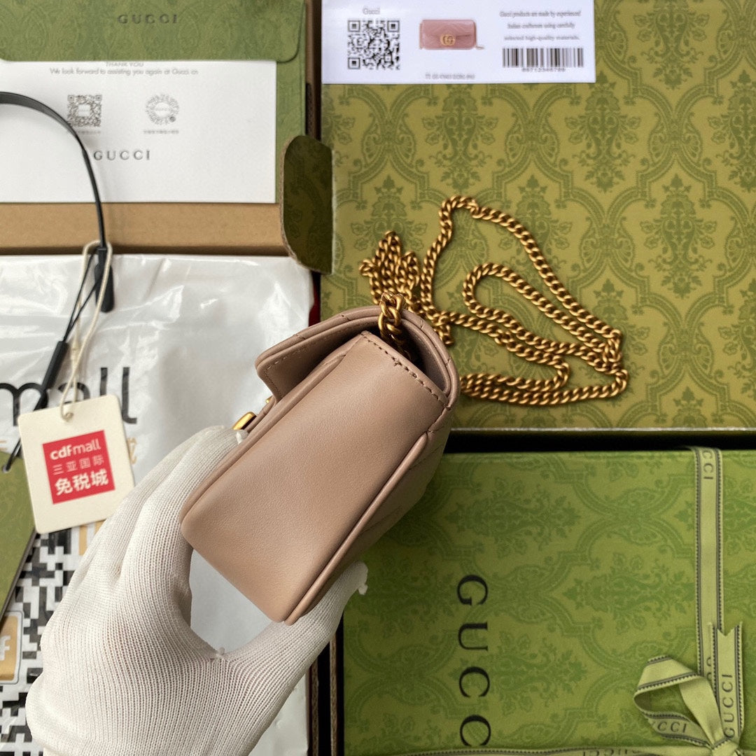 Pronta Entrega – Bolsa Gucci GG Marmont Matelassê Pequena