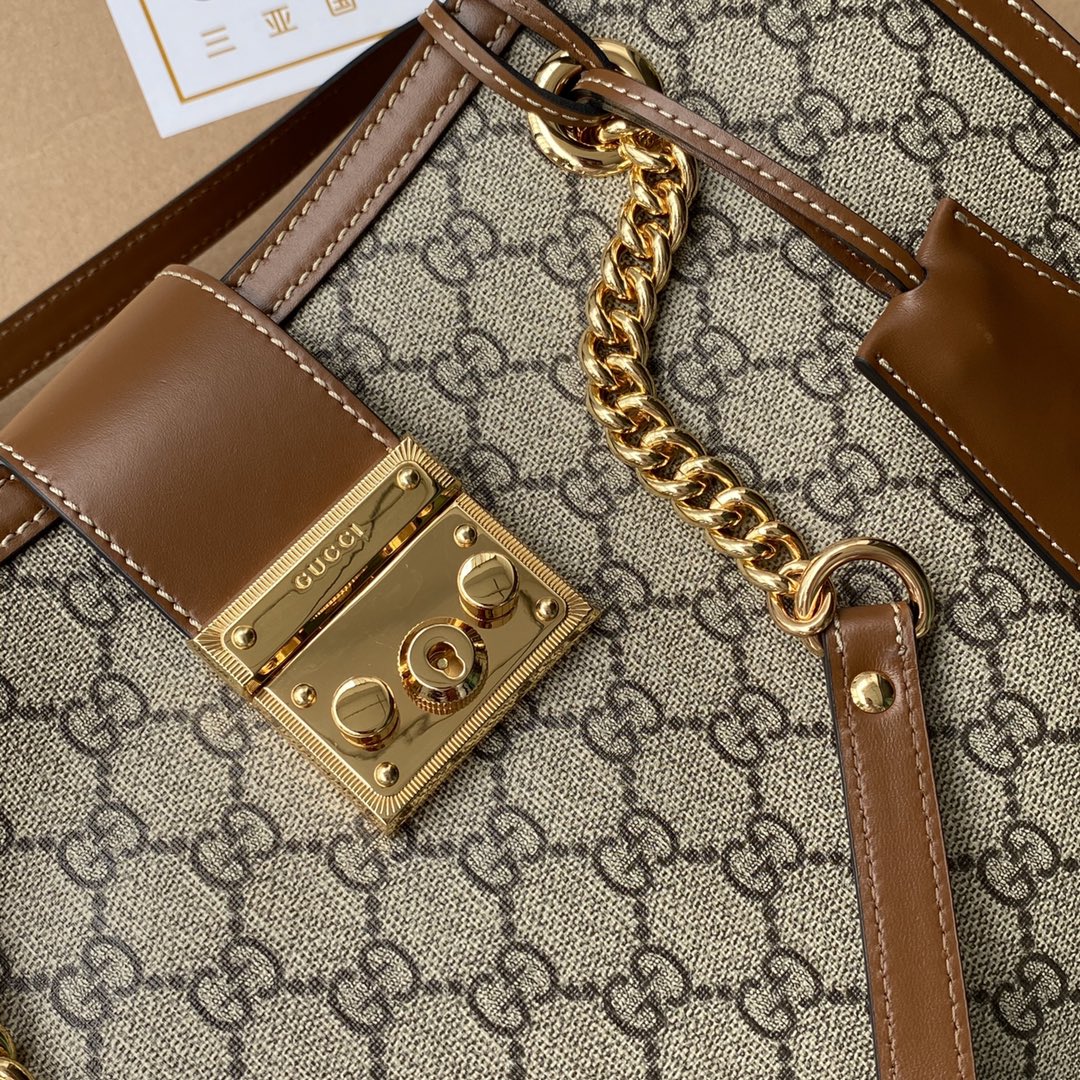 Pronta Entrega – Bolsa Gucci Padlock GG de Ombro Média