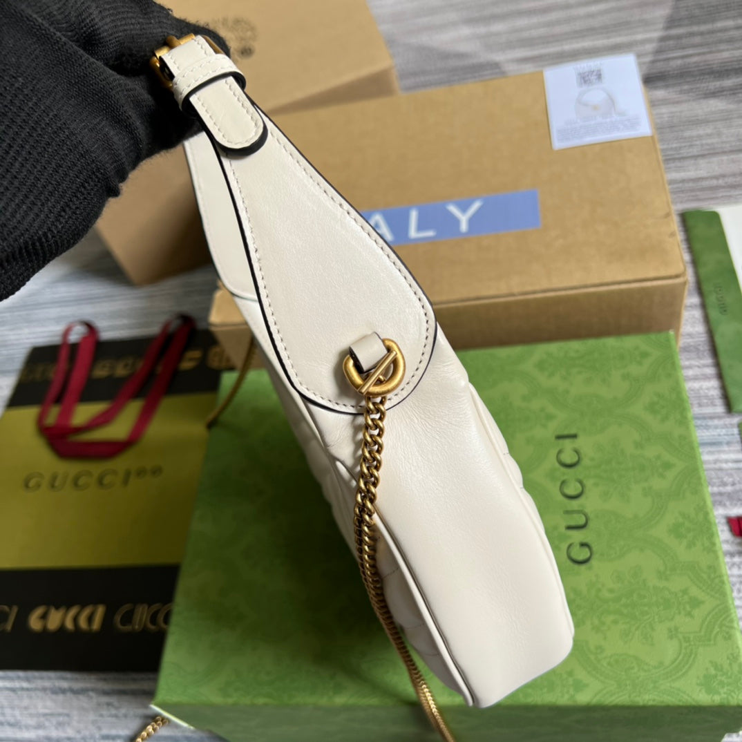 Pronta Entrega – Bolsa Gucci Mini GG Marmont Meia Lua