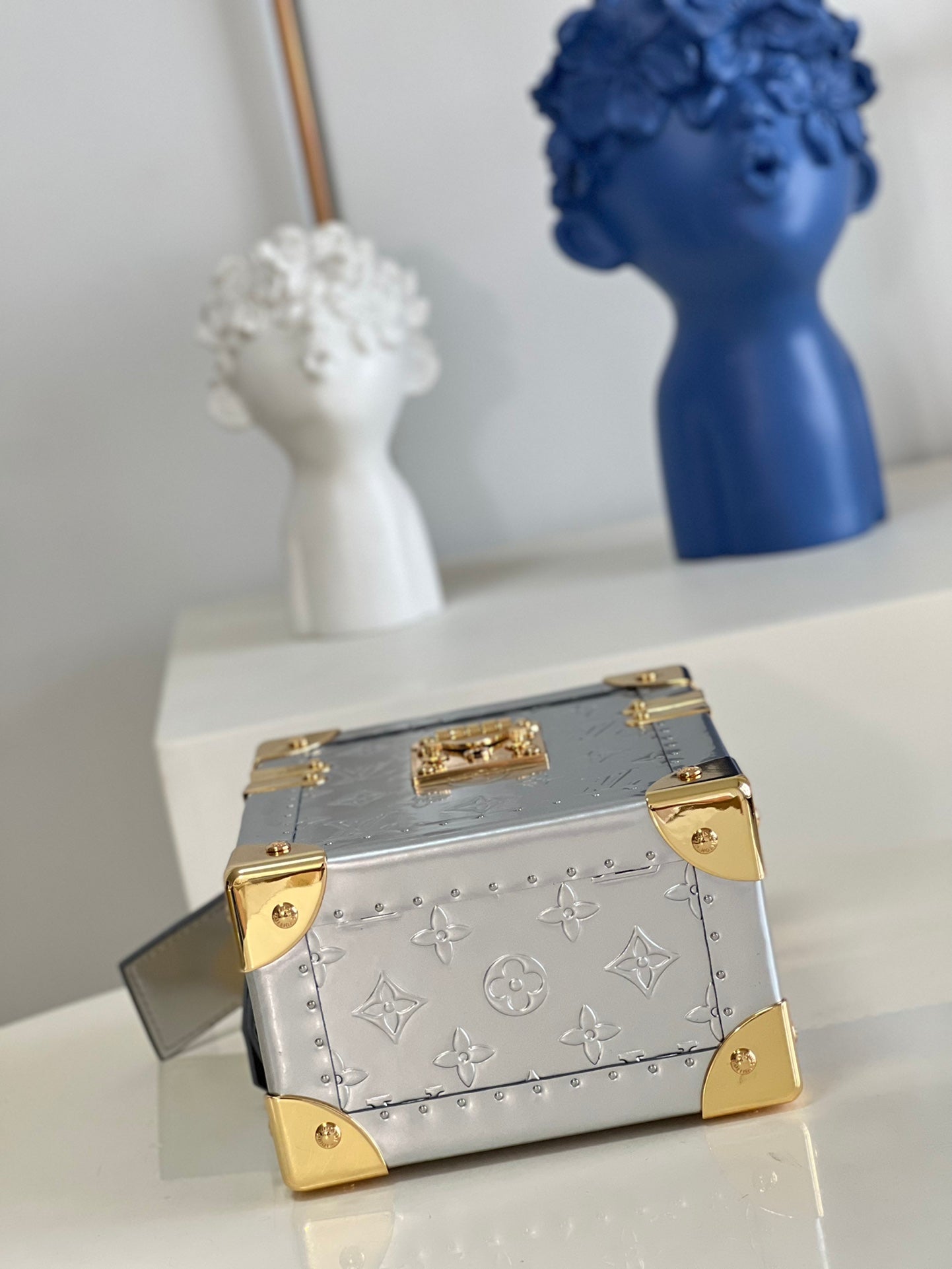 Pronta Entrega – Bolsa Modelo Louis Vuitton Caixa Cubo Scott Prata