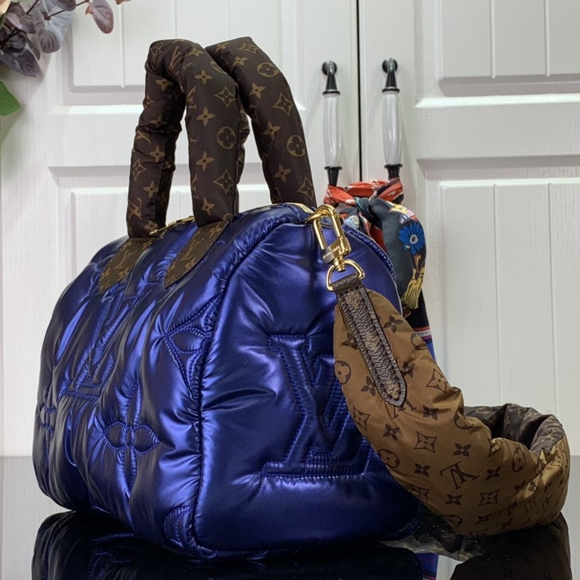 Pronta Entrega – Bolsa Modelo Louis Vuitton Speedy Bandoulière 25 azul