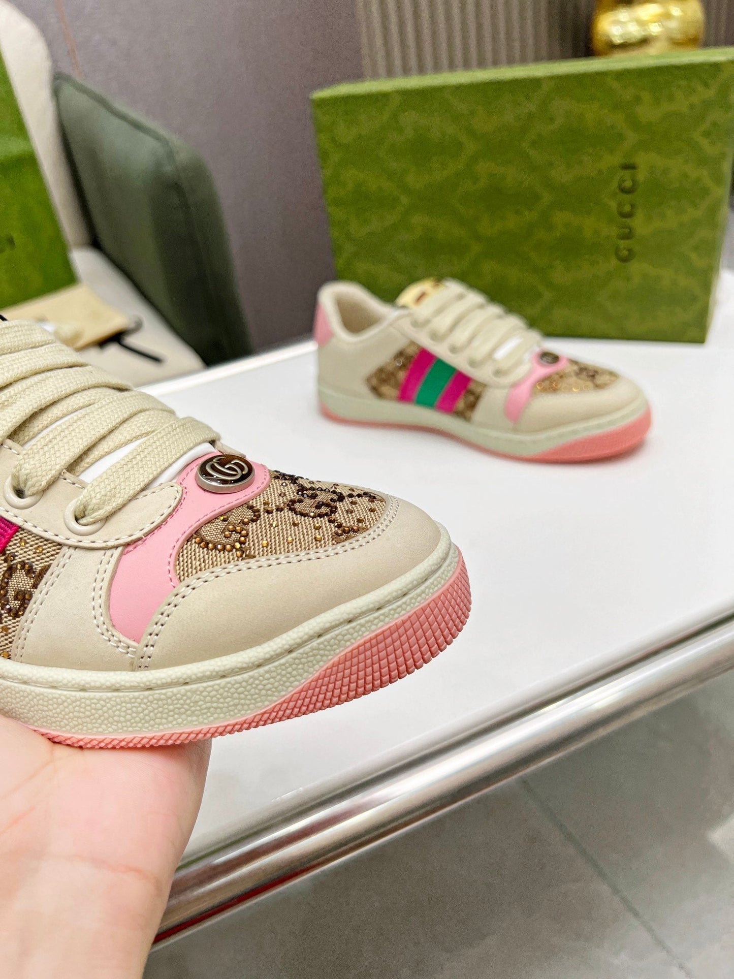 Pronta Entrega – Tênis Modelo Gucci GG Screener
