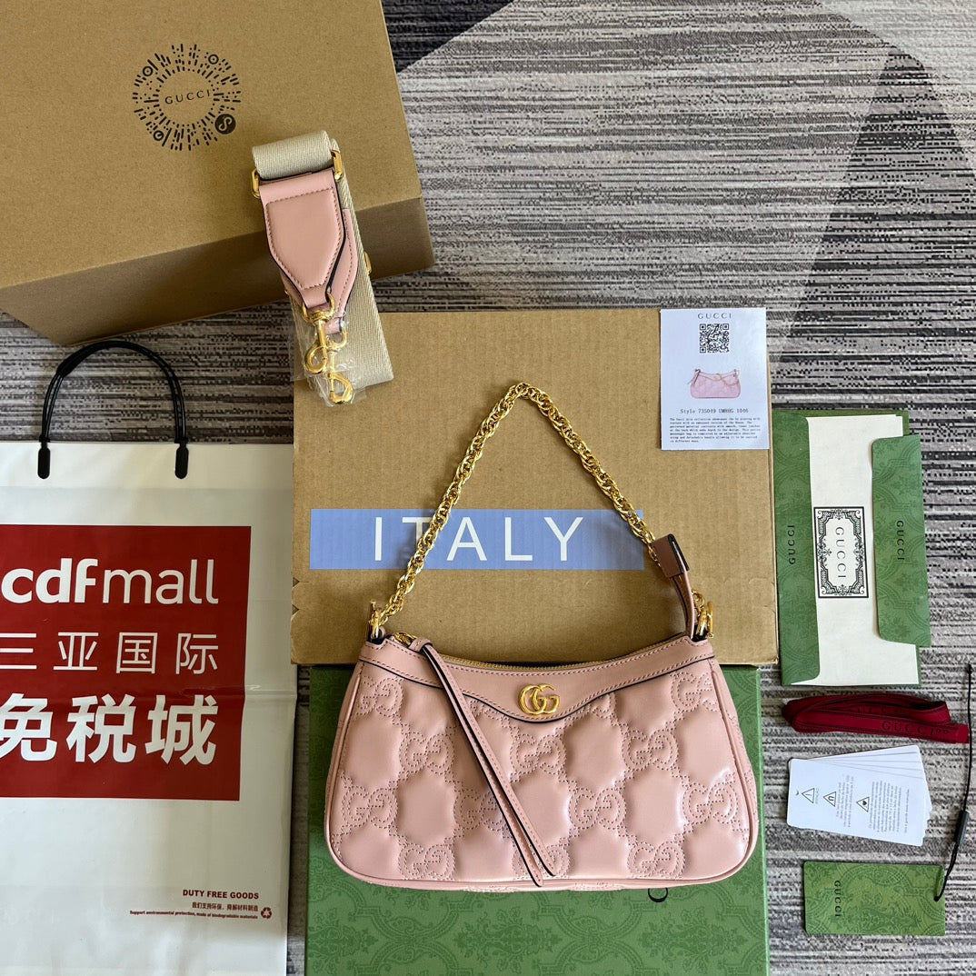 Pronta Entrega – Bolsa Gucci GG Matelassê Couro