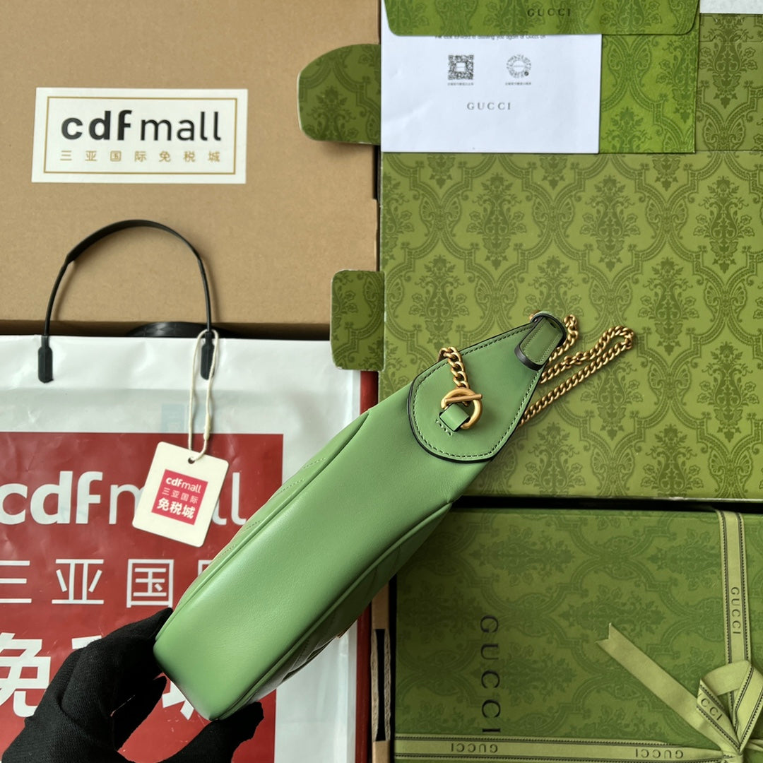 Pronta Entrega – Bolsa Gucci Mini GG Marmont Meia Lua