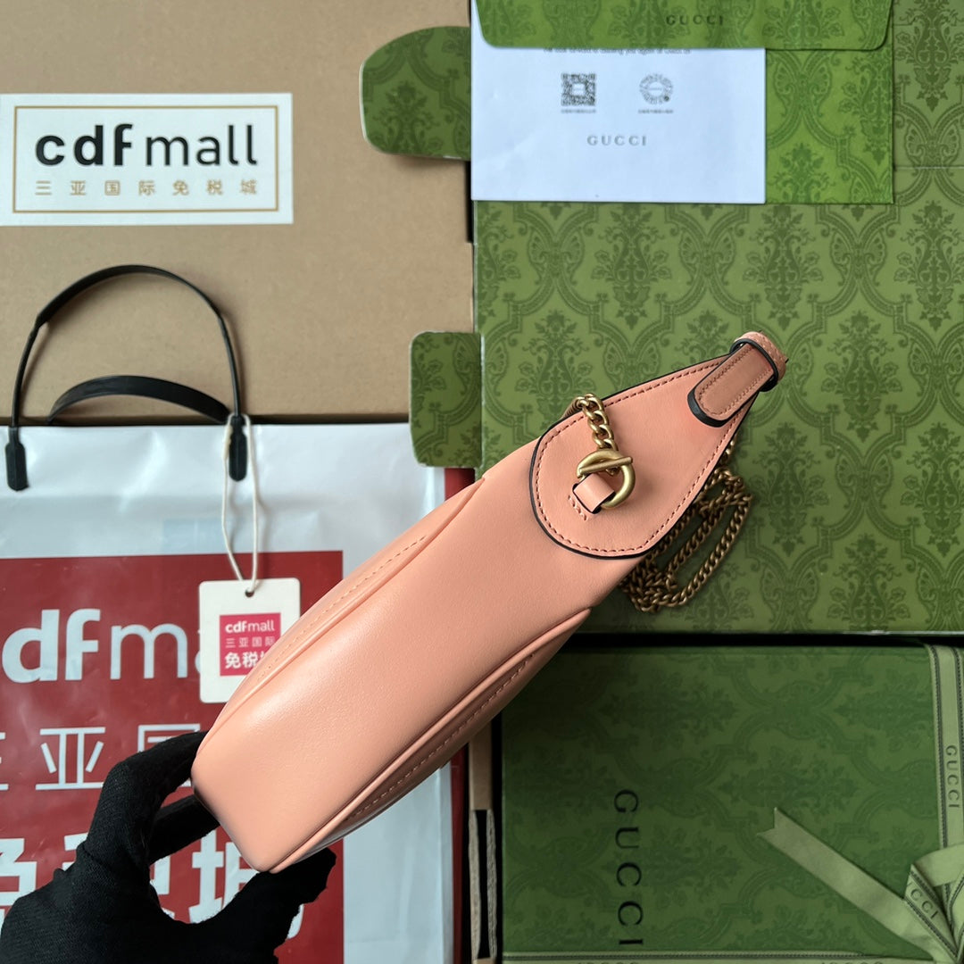 Pronta Entrega – Bolsa Gucci Mini GG Marmont Meia Lua