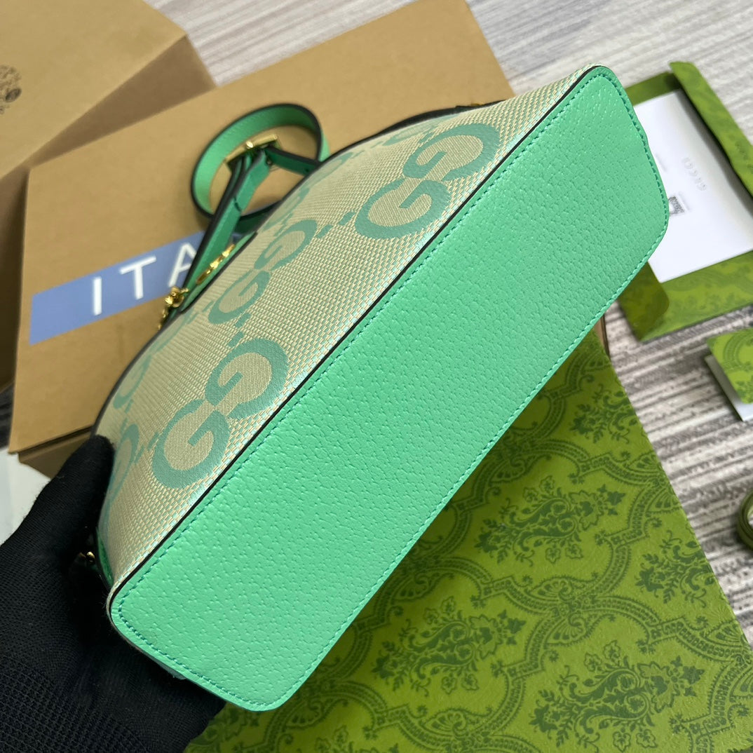 Pronta Entrega – Bolsa Gucci Ophidia Jumbo GG Pequena de Ombro Estampada