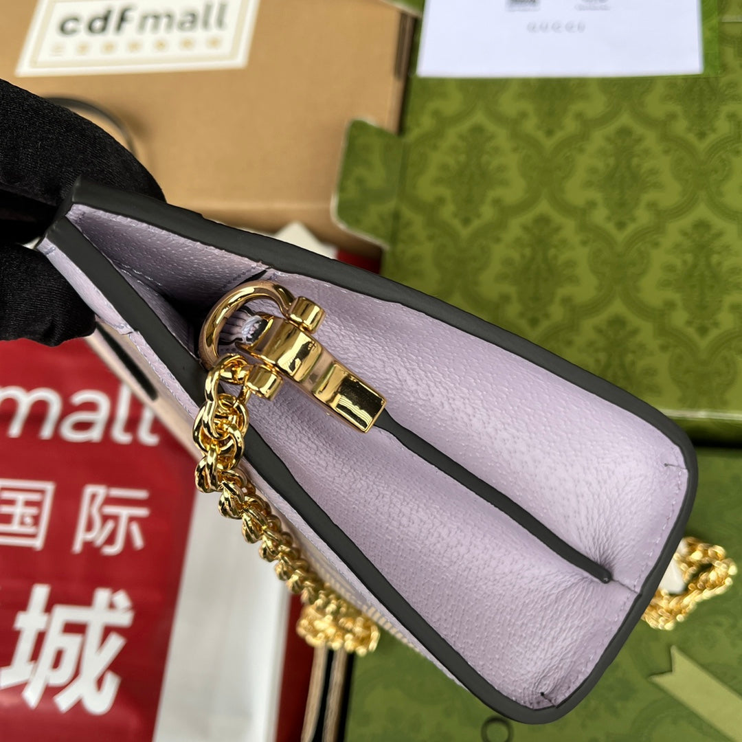 Pronta Entrega – Bolsa Gucci Modelo Ophidia com Double G Pequena de Ombro Estampada