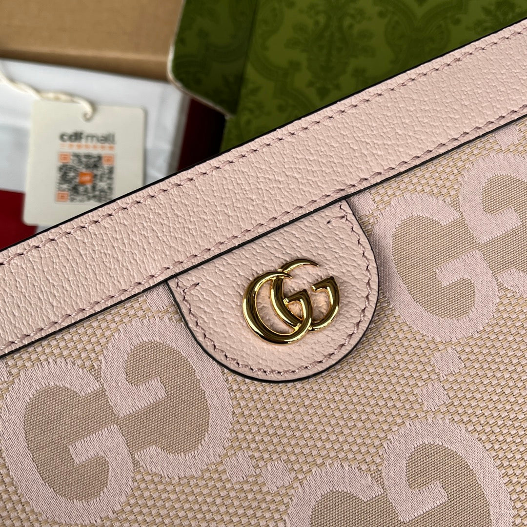 Pronta Entrega – Bolsa Gucci Modelo Ophidia com Double G Pequena de Ombro Estampada
