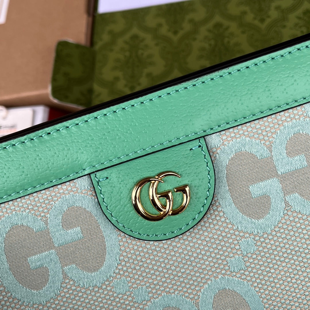 Pronta Entrega – Bolsa Gucci Modelo Ophidia com Double G Pequena de Ombro Estampada