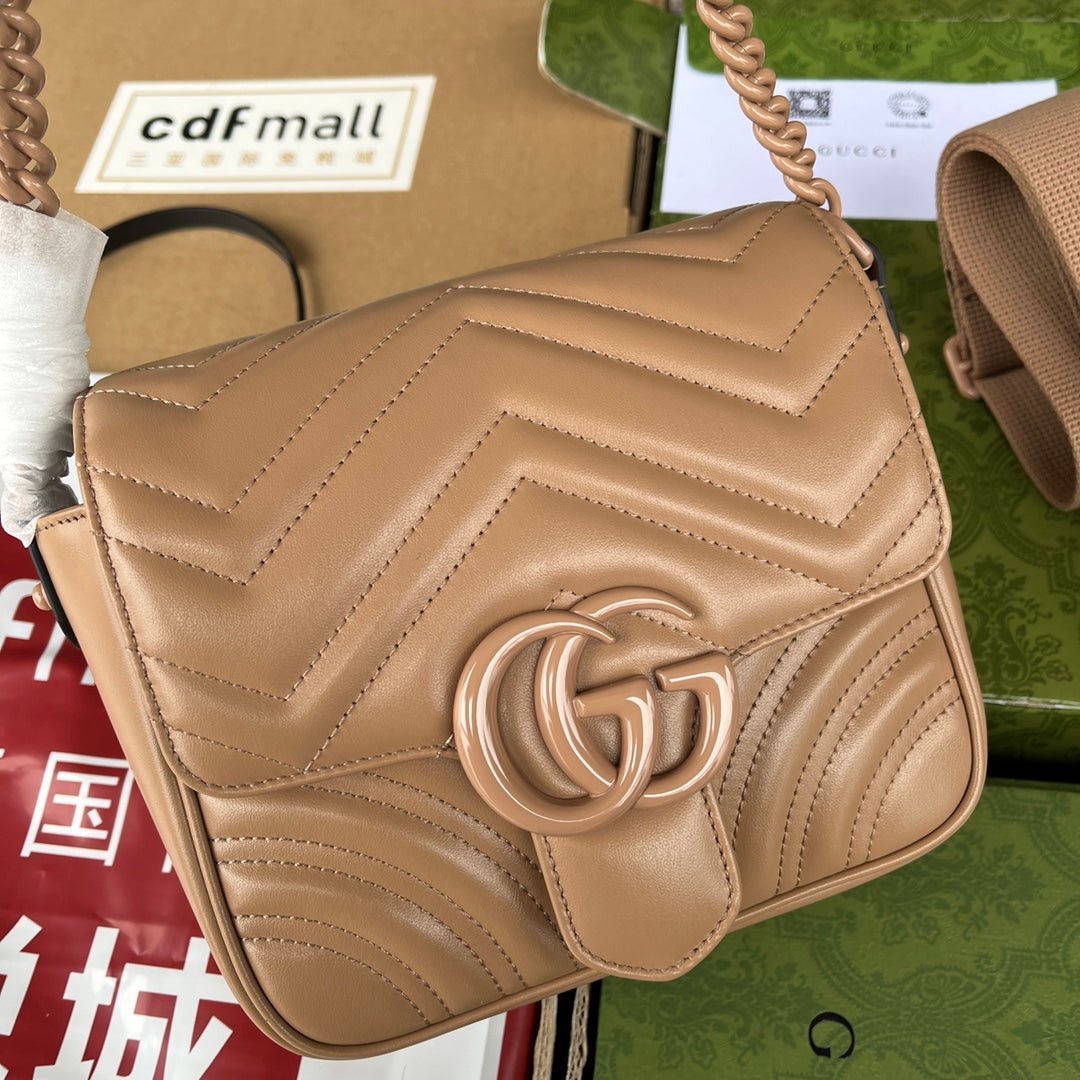 Pronta Entrega – Bolsa Gucci Matelassê GG Marmont Transversal