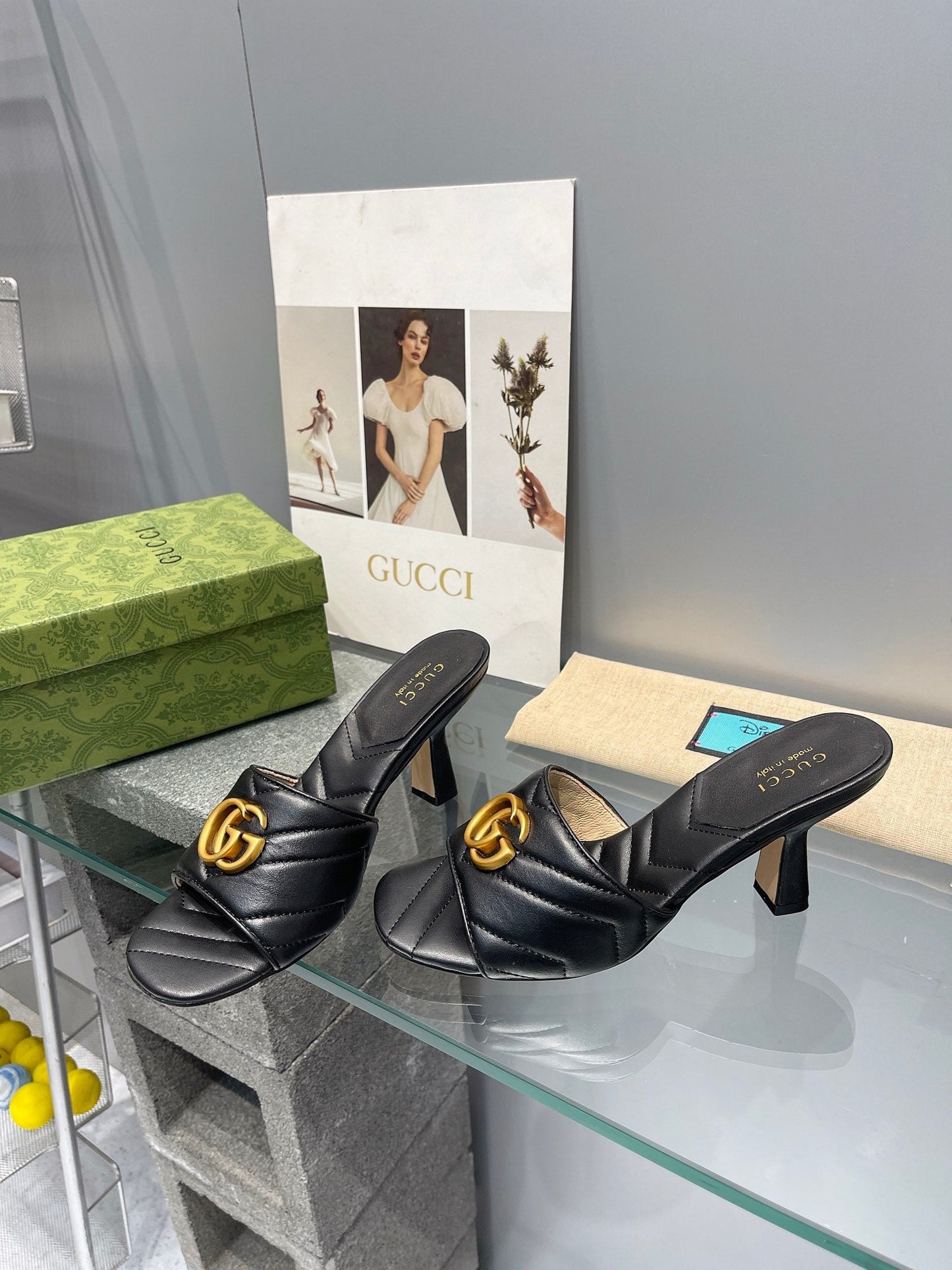 Pronta Entrega – Sandália Modelo Gucci GG Marmont