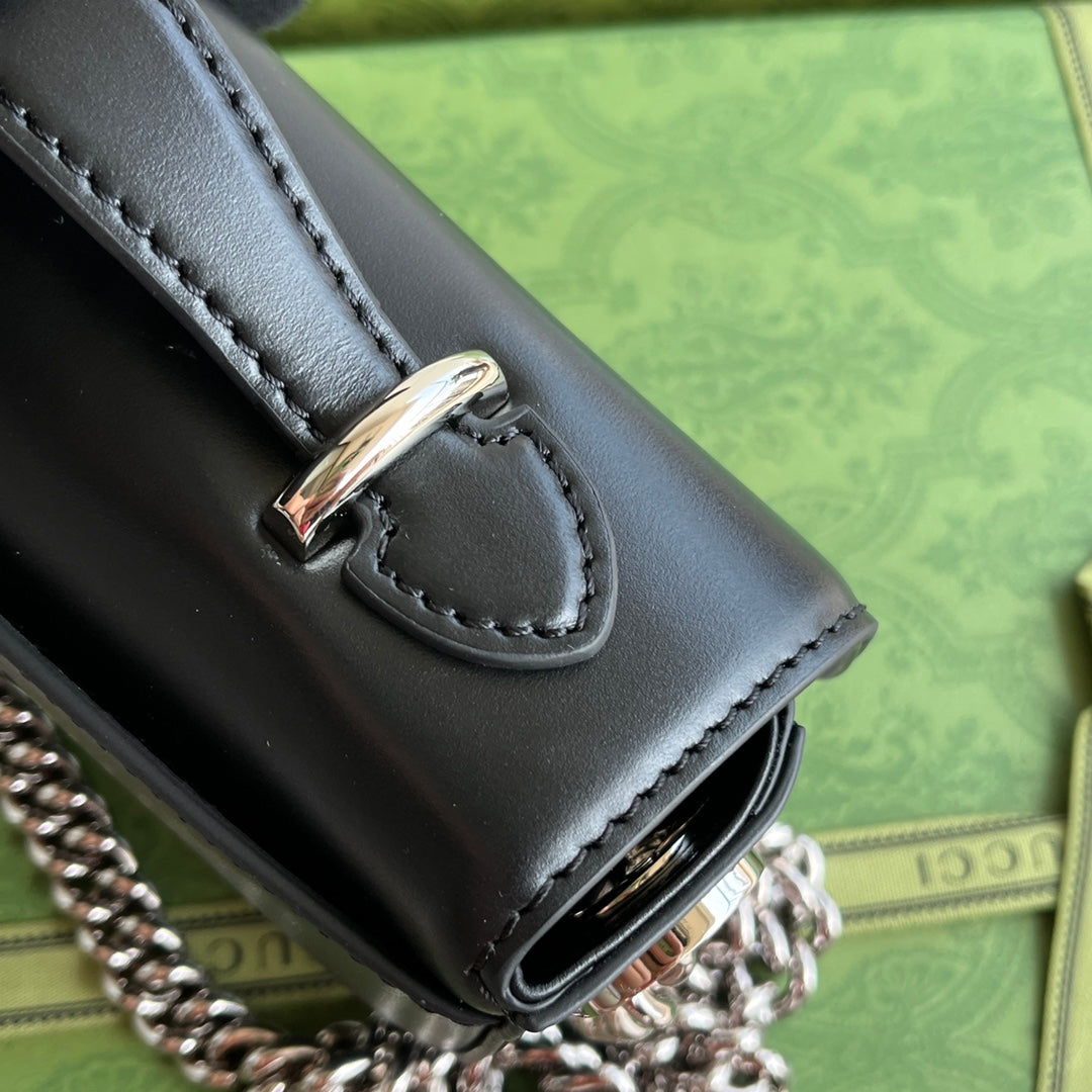Pronta Entrega – Bolsa Modelo Gucci Petiti Tiracol Mini GG Preto