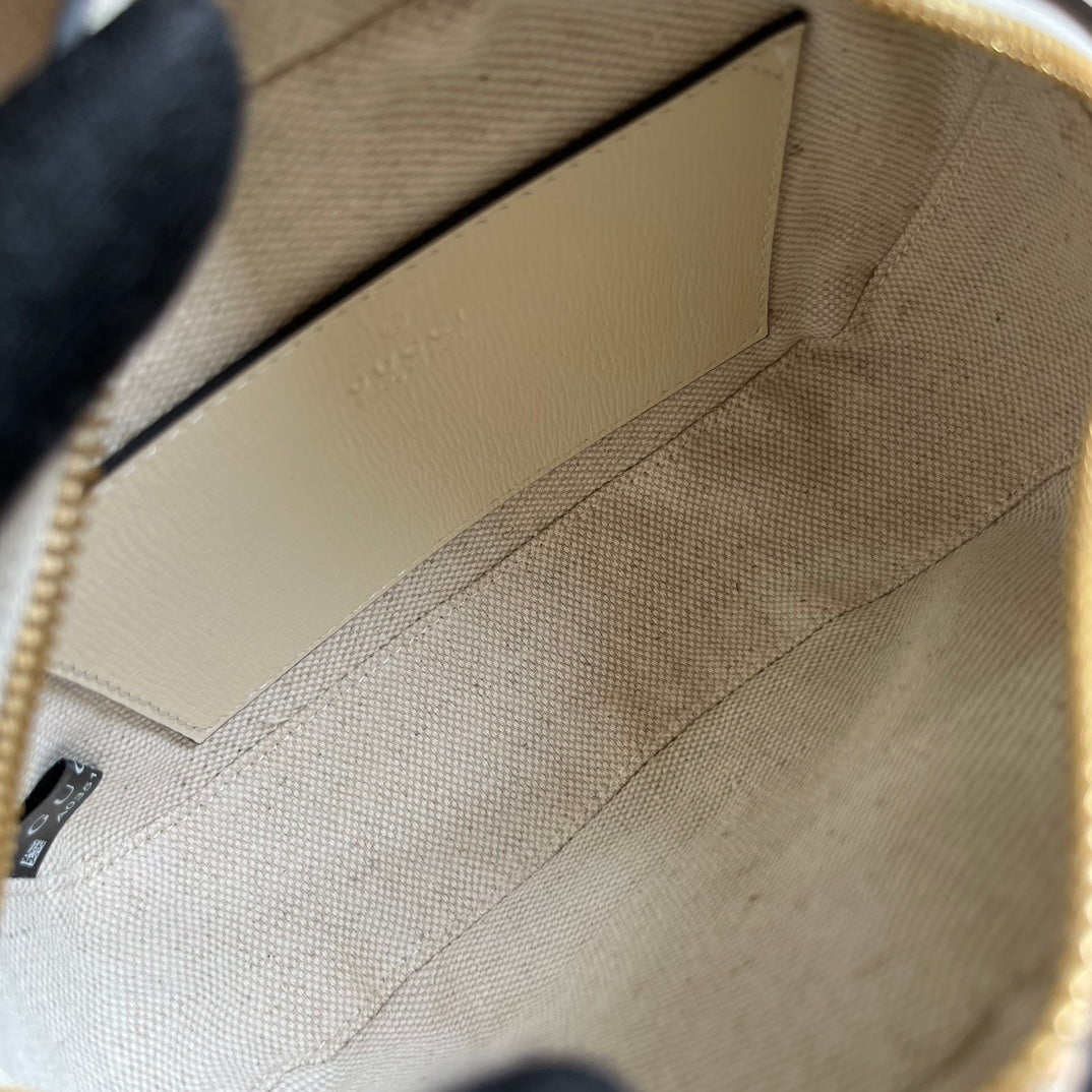 Pronta Entrega – Bolsa Modelo Gucci Horsebit 1955 White Pequena
