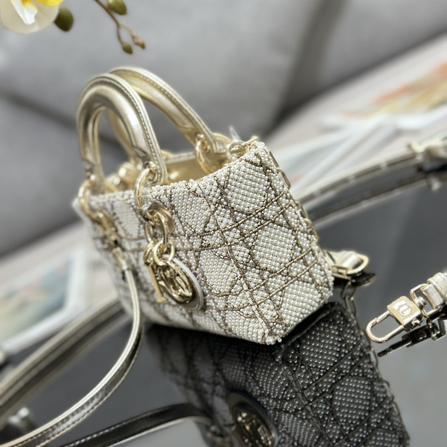 Pronta Entrega – Bolsa Modelo Dior Lady Gold