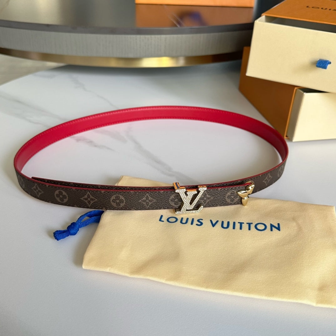 Pronta Entrega – Cinto Modelo Lоuіѕ Vuіttоn Reversível Pretty LV 20 mm