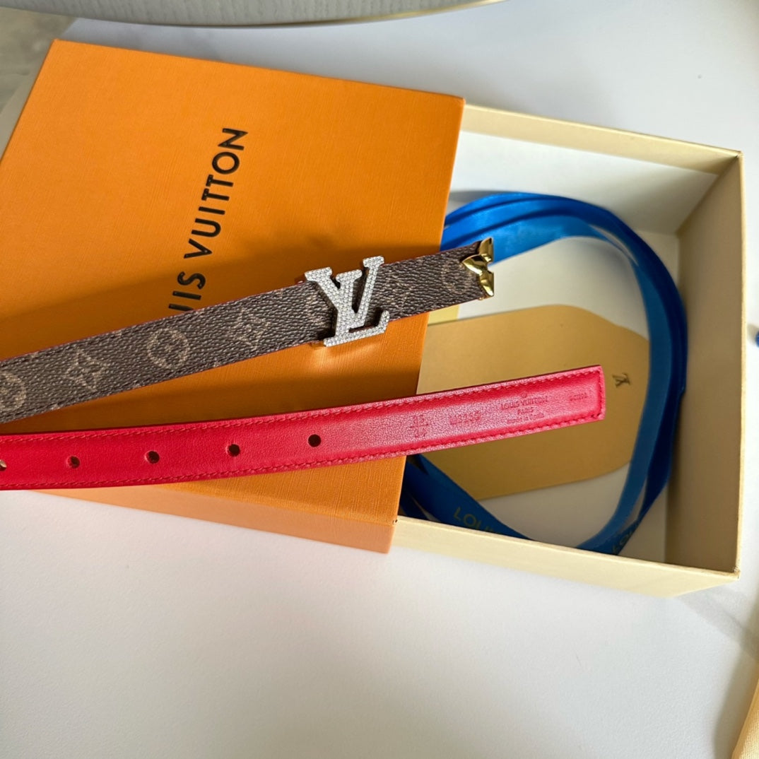 Pronta Entrega – Cinto Modelo Lоuіѕ Vuіttоn Reversível Pretty LV 20 mm