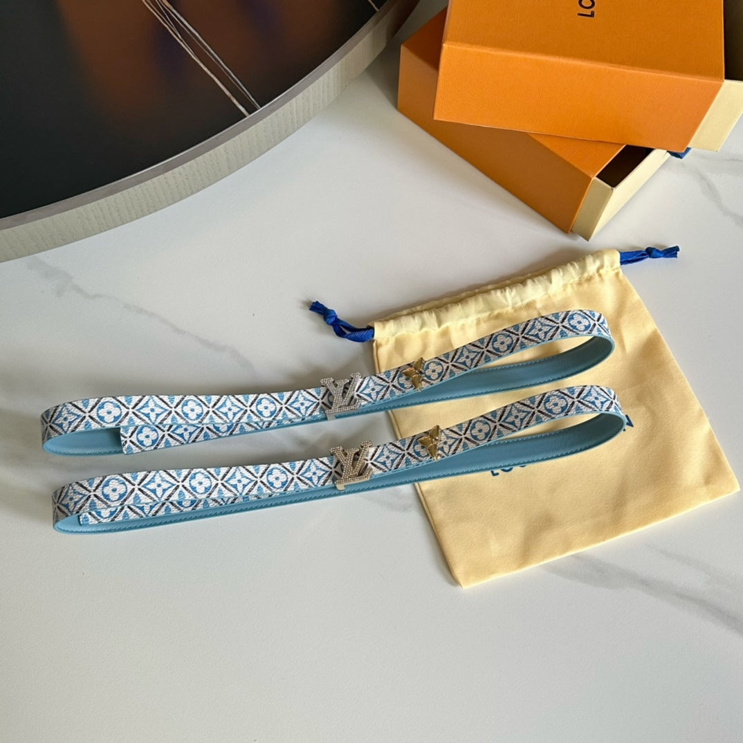 Pronta Entrega – Cinto Modelo Lоuіѕ Vuіttоn Reversível Pretty LV 20 mm