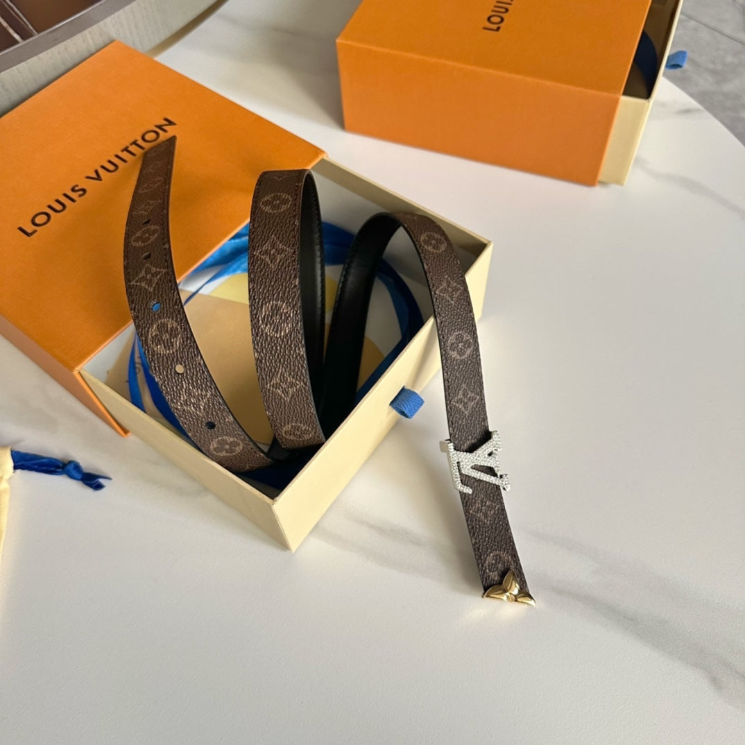 Pronta Entrega – Cinto Modelo Lоuіѕ Vuіttоn Reversível Pretty LV 20 mm