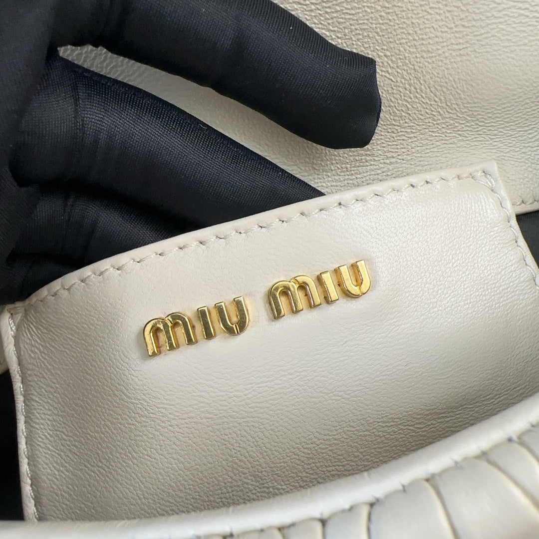 Pronta Entrega – Bolsa Miu Miu Mini em Couro Nappa Matelassé