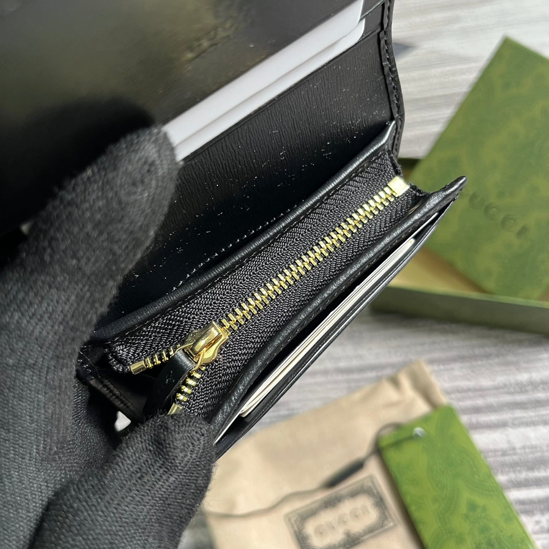 Pronta Entrega – Carteira Porta Cartões Modelo Gucci Horsebit 1955