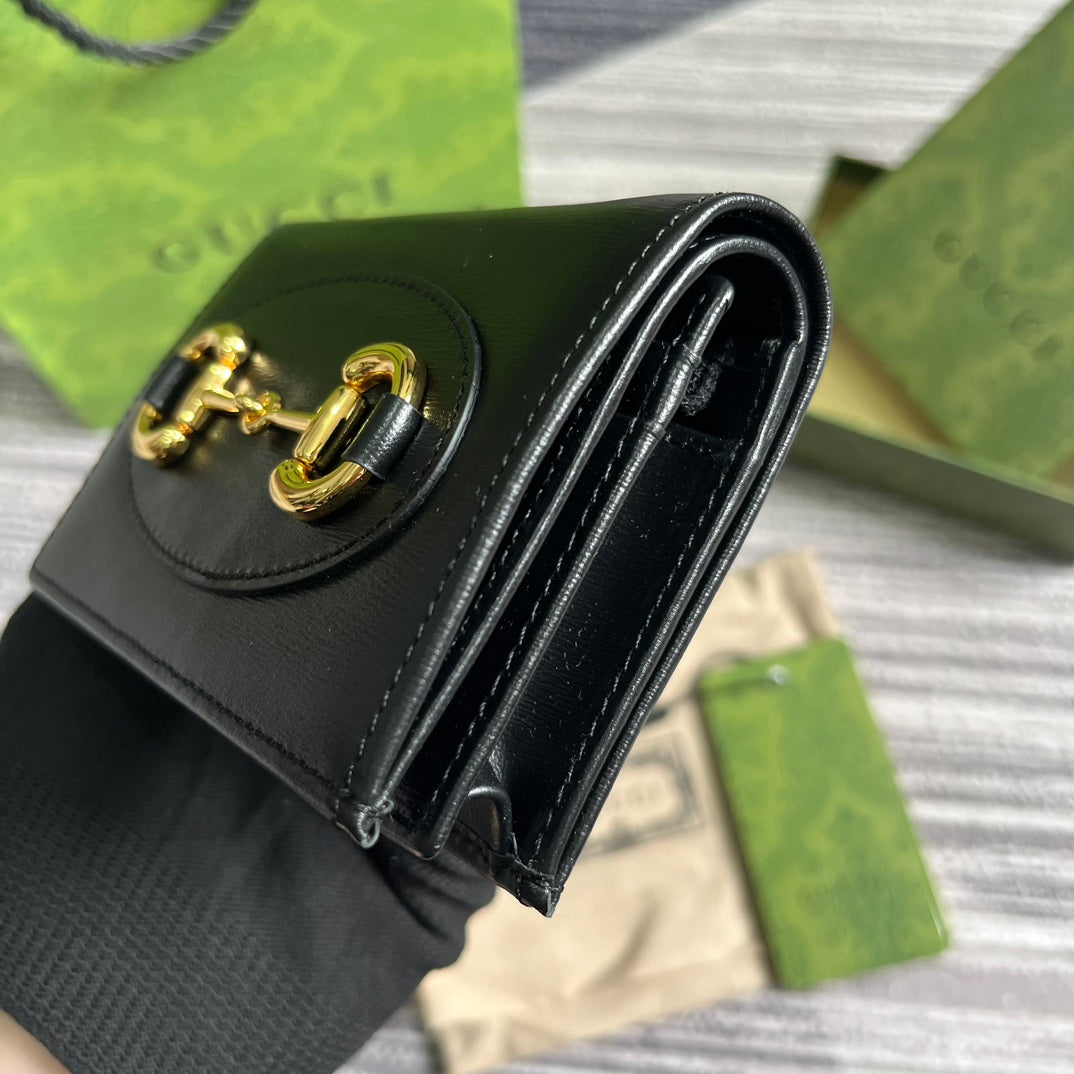 Pronta Entrega – Carteira Porta Cartões Modelo Gucci Horsebit 1955