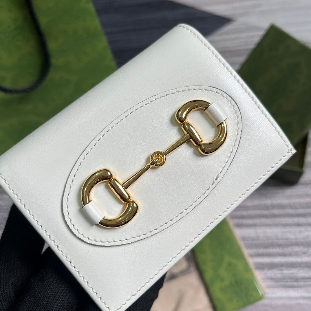 Pronta Entrega – Carteira Porta Cartões Modelo Gucci Horsebit 1955