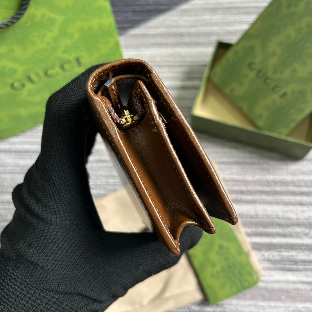 Pronta Entrega – Carteira Porta Cartões Modelo Gucci Horsebit 1955