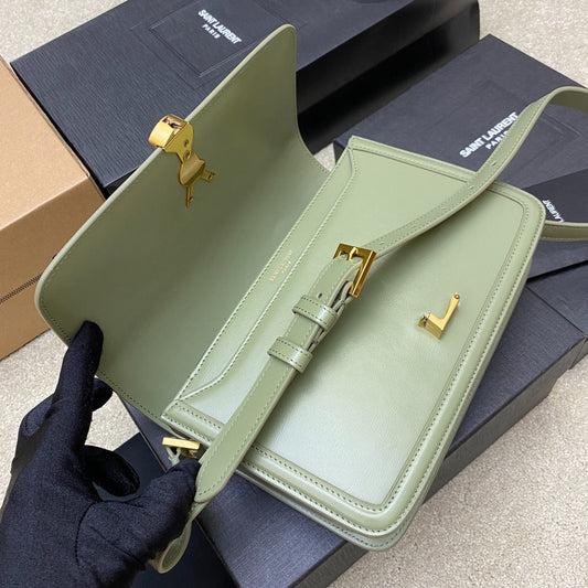 Pronta Entrega – Bolsa Modelo Yves Saint Laurent São Loureiro Couro com Logotipo