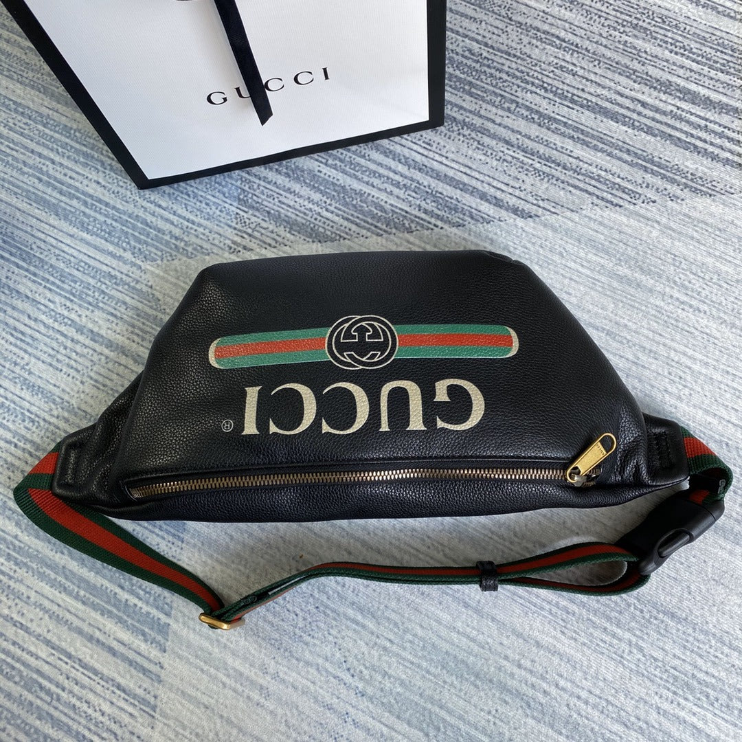 Pronta Entrega – Pochete Modelo Gucci Couro de Bezerro